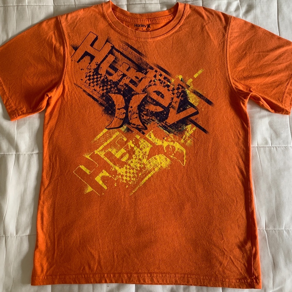 Orange Boys Hurley T-Shirt